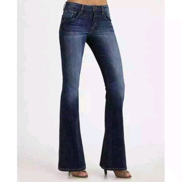 JOE'S Jeans Visionaire Flare Denim Jean Stephanie Dark Wash Mid Rise Stretch 28 - Picture 13 of 13
